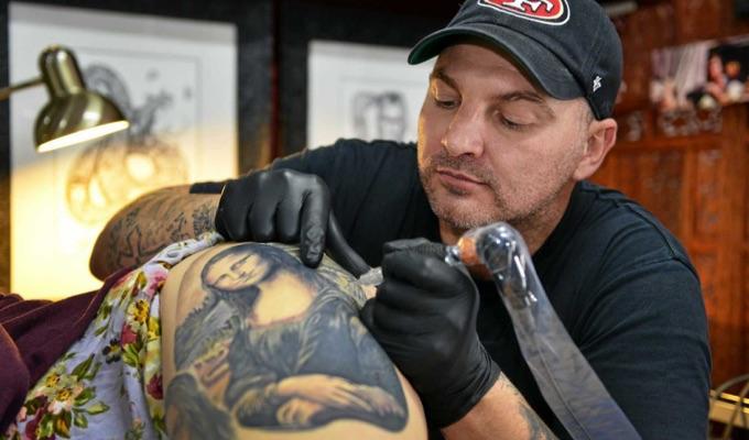 H&H Tattoo artist Damien Wickham