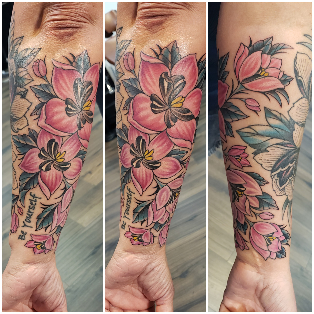 Lunatic Tattoo - Flowers and heart stone by Danielle. .  @danielle_lunatictattoo #danielle #lunatictattoo #lunatics #lunatic #tattoo  #tattoos #tattooed #tattooing #ink #inks #inked #inking #colors #color # flowers #plumeria #heart #gemstone | Facebook