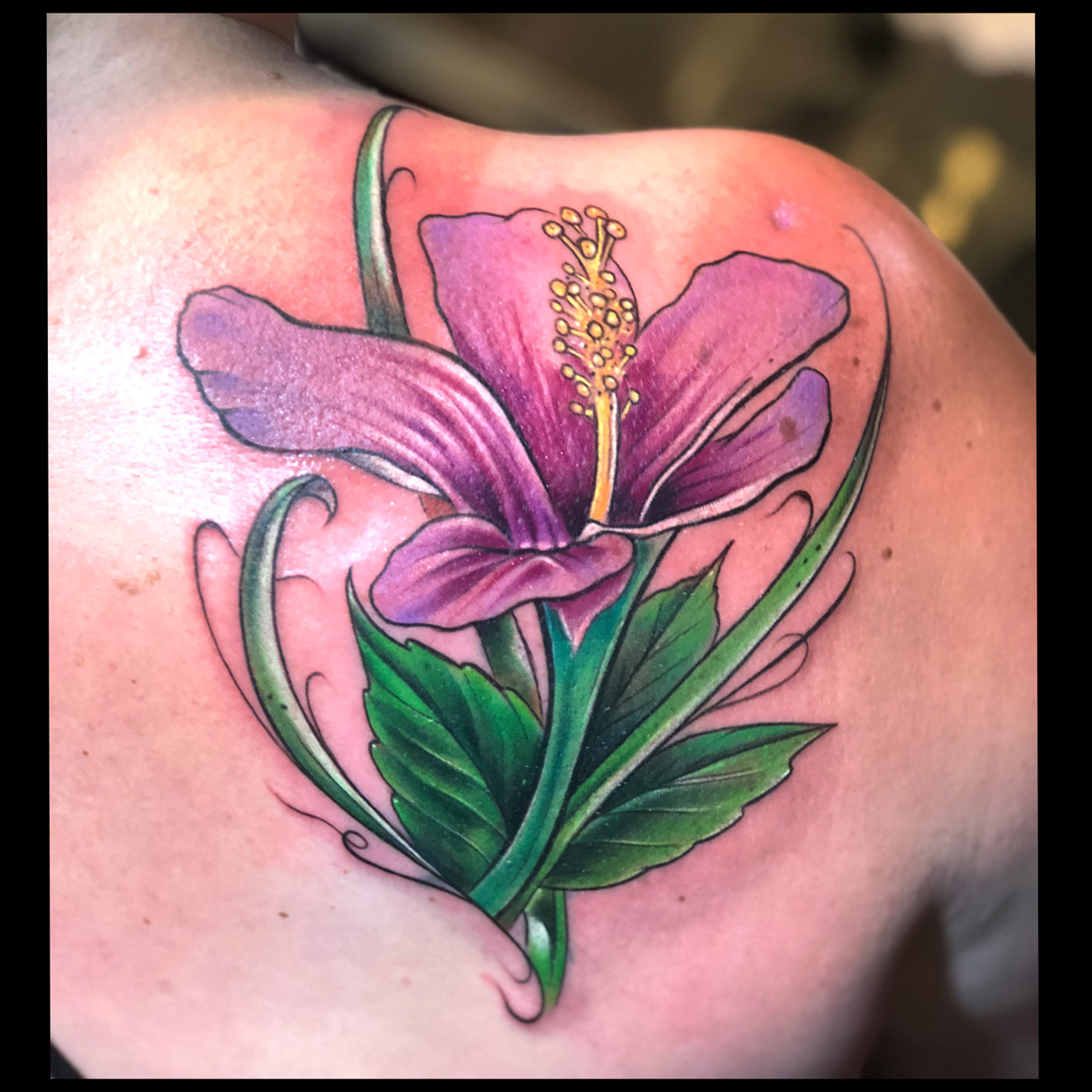 Mohawk Tattoo Studio  Lily flowers tattoo coverup done last week   Facebook