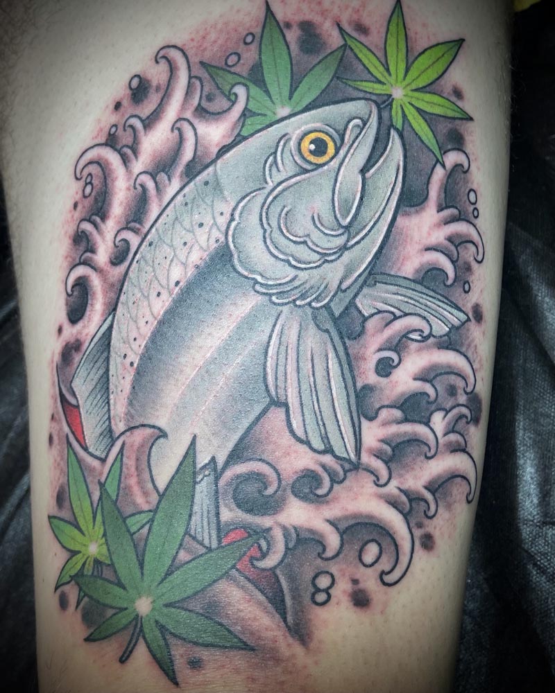 new school fish tattoos