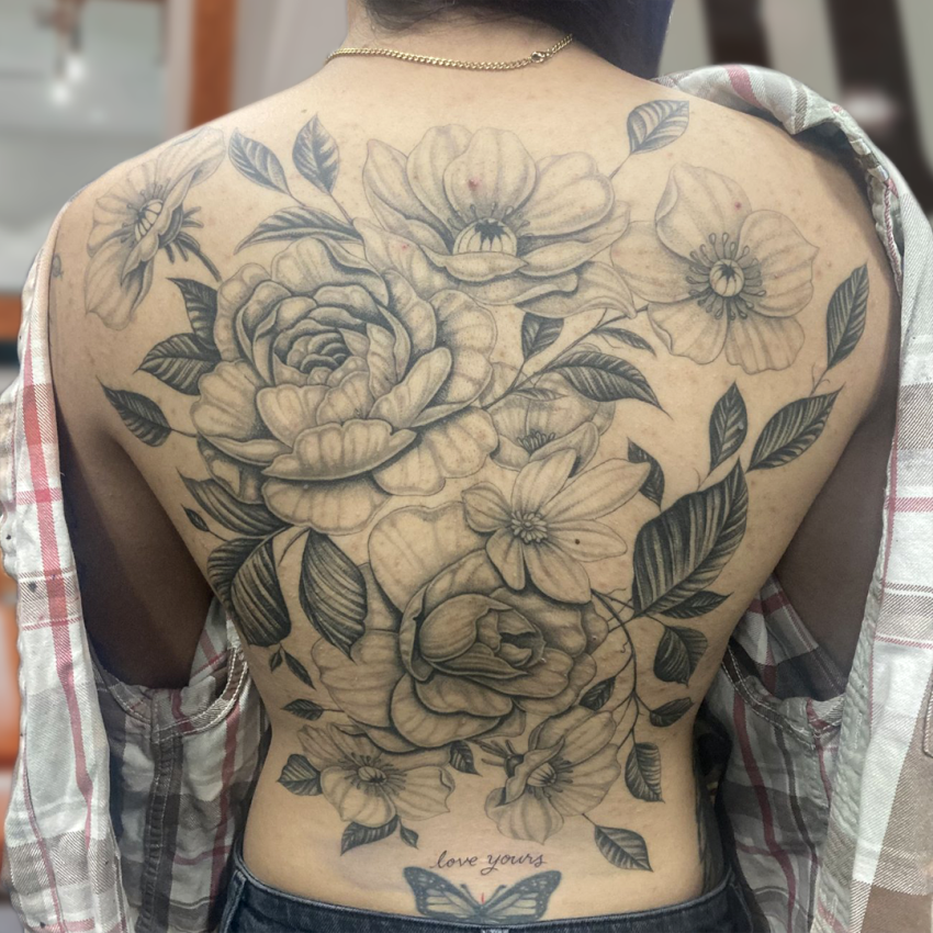 Flower back