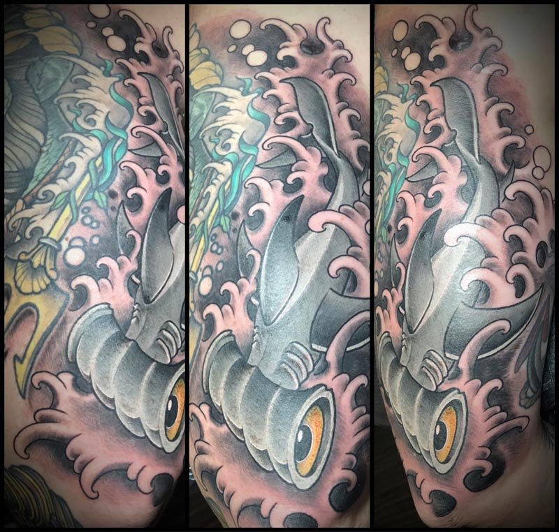full japanese sleeve by Anthony Lawton: TattooNOW