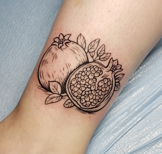 15 Beautiful Pomegranate Tattoo Design Ideas for Women  Moms Got the Stuff