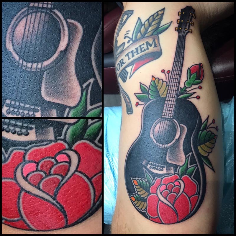 77 Top Guitar Tattoo Ideas 2023  Music Industry How To