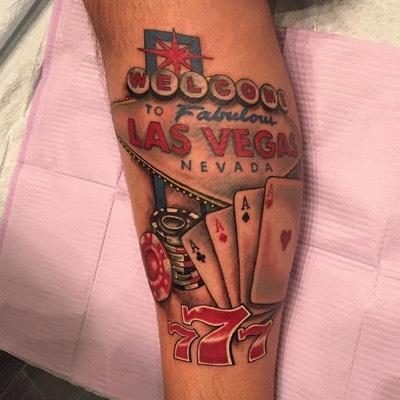 Gå op og ned dart Sommetider Las Vegas inspired tattoos | Hart & Huntington Tattoo Co. Las Vegas