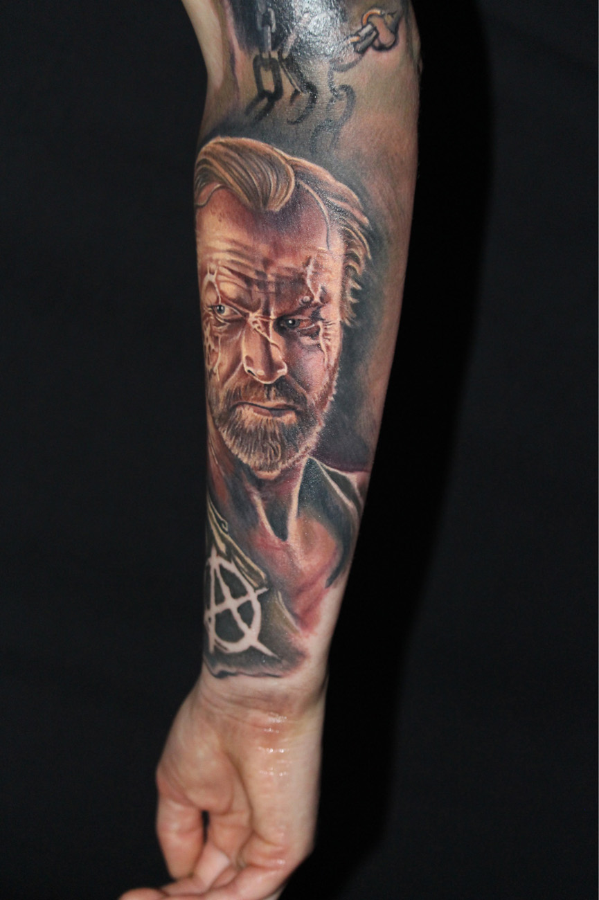 Surrealism, Realism, Color, Portrait tattoo by Damien Wickham | H&H Las  Vegas tattoo artist