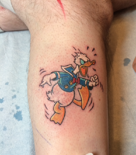 Donald Duck  Duck tattoos Disney tattoos Cartoon tattoos
